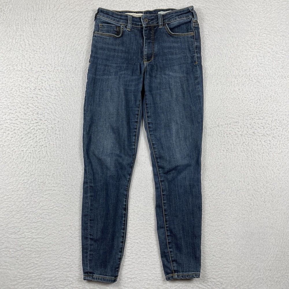 Pilcro Jeans Womens 27 Blue Denim High Rise Legging Casual Workwear Everyday